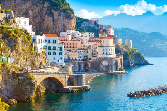 Costa Amalfitana e suas belissímas casas