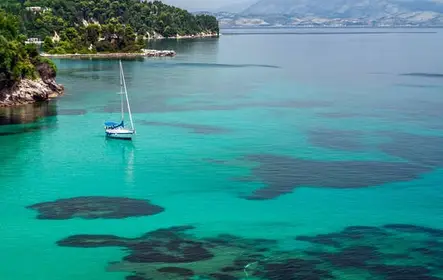 Passeio de barco em Corfu